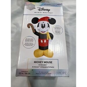 Disney Mickey Mouse Airdorable Airblown Inflatable Indoor 22 In Christmas